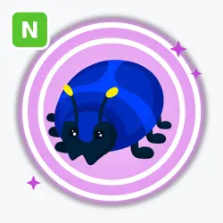 Giant Blue Scarab | Ultra Rare, Neon | Adopt Me! — Roblox, лот №211814