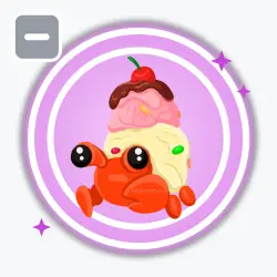 Ice Cream Hermit Crab | Ultra Rare, Default | Adopt Me! — Roblox, лот №211850
