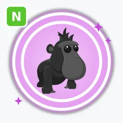Black Macaque | Ultra Rare, Neon | Adopt Me! — Roblox, лот №211853