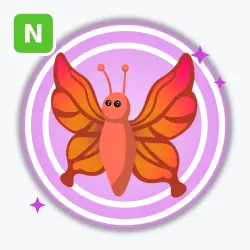 Scarlet Butterfly | Ultra Rare, Neon | Adopt Me! — Roblox, лот №211908