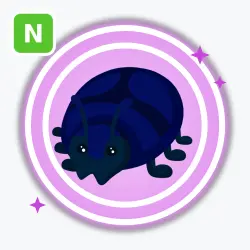 Giant Black Scarab | Ultra Rare, Neon | Adopt Me! — Roblox, лот №211929