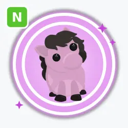 Shetland Pony White | Ultra Rare, Neon | Adopt Me! — Roblox, лот №211950