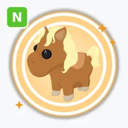 Shetland Pony Light Brown | Legendary, Neon | Adopt Me! — Roblox, лот №211957
