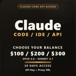 Claude Code API-доступ | $5-$300 | Fable 5, Opus 4.8, Sonnet 5