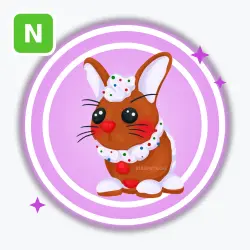 Gingerbread Hare | Ultra Rare, Neon | Adopt Me! — Roblox, лот №212000