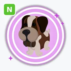 St Bernard | Ultra Rare, Neon | Adopt Me! — Roblox, лот №212032