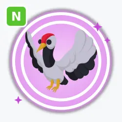 Red Crowned Crane | Ultra Rare, Neon | Adopt Me! — Roblox, лот №212039