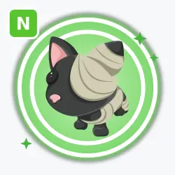 Halloween Black Mummy Cat | Uncommon, Neon | Adopt Me!