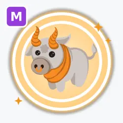 Metal Ox | Legendary, Mega Neon | Adopt Me! — Roblox, лот №212298