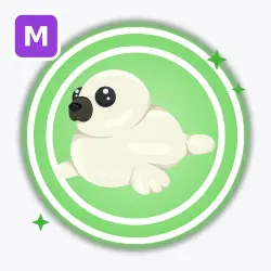Harp Seal | Uncommon, Mega Neon | Adopt Me! — Roblox, лот №212307