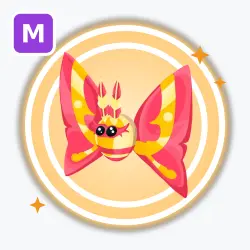 Rosy Maple Moth | Legendary, Mega Neon | Adopt Me! — Roblox, лот №212312