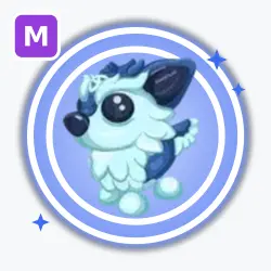 Shiver Wolf | Rare, Mega Neon | Adopt Me! — Roblox, лот №212315