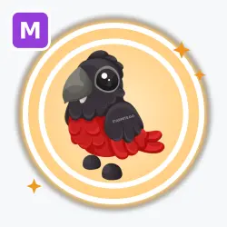 Dracula Parrot | Legendary, Mega Neon | Adopt Me! — Roblox, лот №212366