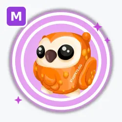 Clementine Owl | Ultra Rare, Mega Neon | Adopt Me!