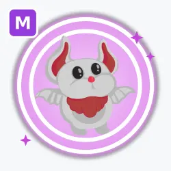 Albino Bat | Ultra Rare, Mega Neon | Adopt Me! — Roblox, лот №212402