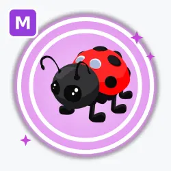 Ladybug | Ultra Rare, Mega Neon | Adopt Me! — Roblox, лот №212413