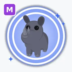 Rhino | Rare, Mega Neon | Adopt Me! — Roblox, лот №212444