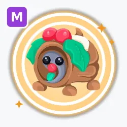 Yule Log Dog | Legendary, Mega Neon | Adopt Me! — Roblox, лот №212448