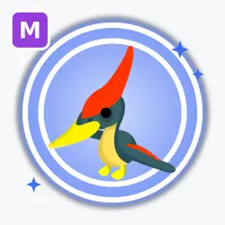 Pterodactyl | Rare, Mega Neon | Adopt Me! — Roblox, лот №212462