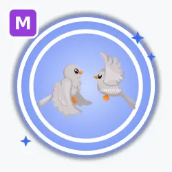 Turtle Doves | Rare, Mega Neon | Adopt Me!