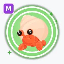 Hermit Crab | Uncommon, Mega Neon | Adopt Me!