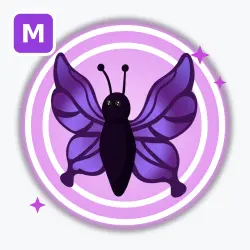 Purple Butterfly | Ultra Rare, Mega Neon | Adopt Me! — Roblox, лот №212484