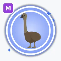 Emu | Rare, Mega Neon | Adopt Me! — Roblox, лот №212486