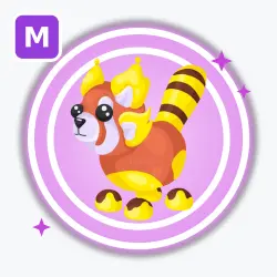 Toasty Red Panda | Ultra Rare, Mega Neon | Adopt Me! — Roblox, лот №212488