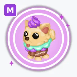 Pupcake | Ultra Rare, Mega Neon | Adopt Me! — Roblox, лот №212495