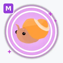 Trapdoor Snail | Ultra Rare, Mega Neon | Adopt Me! — Roblox, лот №250103