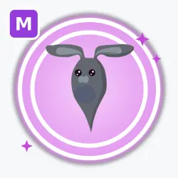 Ghost Bunny | Ultra Rare, Mega Neon | Adopt Me! — Roblox, лот №212508