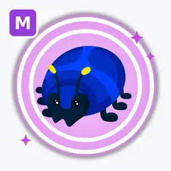 Giant Blue Scarab | Ultra Rare, Mega Neon | Adopt Me! — Roblox, лот №212511