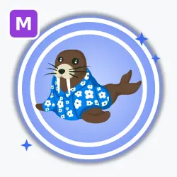 Summer Walrus | Rare, Mega Neon | Adopt Me! — Roblox, лот №212521