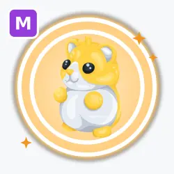 Golden Hamster | Legendary, Mega Neon | Adopt Me! — Roblox, лот №212522