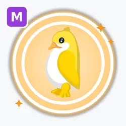 Golden King Penguin | Legendary, Mega Neon | Adopt Me! — Roblox, лот №212547