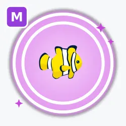 Clownfish | Ultra Rare, Mega Neon | Adopt Me! — Roblox, лот №212548