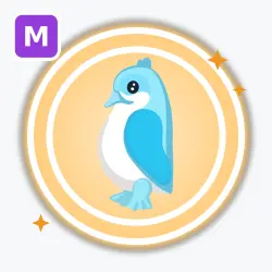 Diamond King Penguin | Legendary, Mega Neon | Adopt Me! — Roblox, лот №212553