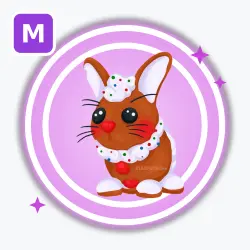 Gingerbread Hare | Ultra Rare, Mega Neon | Adopt Me! — Roblox, лот №212550