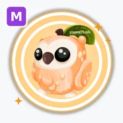 Peach Owl | Legendary, Mega Neon | Adopt Me! — Roblox, лот №212560
