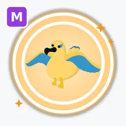 Golden Albatross | Legendary, Mega Neon | Adopt Me! — Roblox, лот №212566
