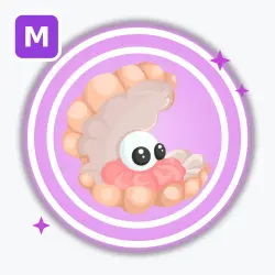Happy Clam | Ultra Rare, Mega Neon | Adopt Me! — Roblox, лот №212581