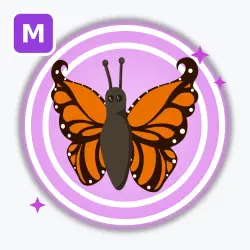Orange Butterfly | Ultra Rare, Mega Neon | Adopt Me! — Roblox, лот №212592