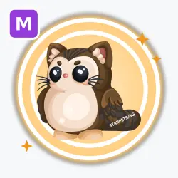 Purrowl | Legendary, Mega Neon | Adopt Me!