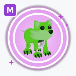 Zombie Wolf | Ultra Rare, Mega Neon | Adopt Me! — Roblox, лот №212617