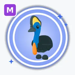 Cassowary | Rare, Mega Neon | Adopt Me! — Roblox, лот №212634