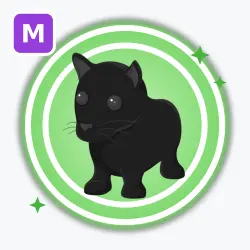 Black Panther | Uncommon, Mega Neon | Adopt Me! — Roblox, лот №212637