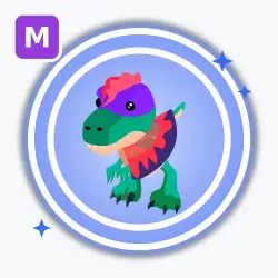 Dilophosaurus | Rare, Mega Neon | Adopt Me! — Roblox, лот №212643