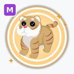 Lunar Gold Tiger | Legendary, Mega Neon | Adopt Me! — Roblox, лот №212668