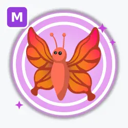Scarlet Butterfly | Ultra Rare, Mega Neon | Adopt Me! — Roblox, лот №212696