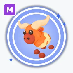 Longhorn Cow | Rare, Mega Neon | Adopt Me! — Roblox, лот №212712